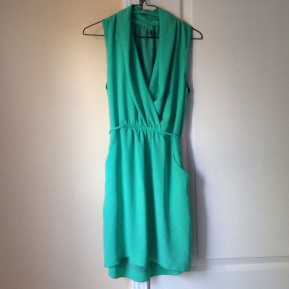 Wilfred Aritzia Teal Sabine Dress - Picture 2 of 2